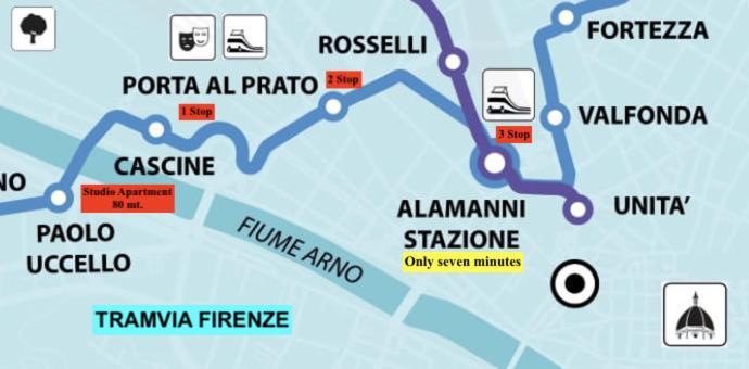 Indipendent Studio Apartment With Terrace - Parking Florencia Exterior foto